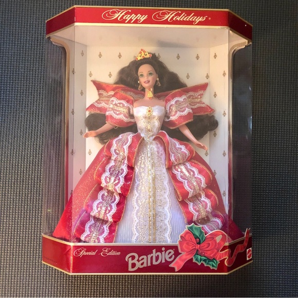 Barbie Other - NWT Vintage 10th Anniversary 1997 Happy Holidays Barbie